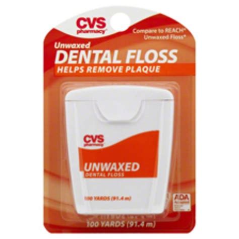 Cvs Health Unwaxed Dental Floss 100 Yds Instacart