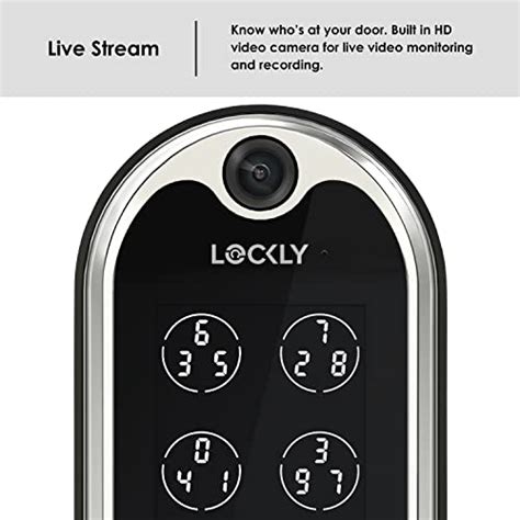 Lockly Vision Smart Lock With Hd Doorbell Camera Pin Genie Keypad