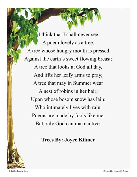 trees poem etsy australia