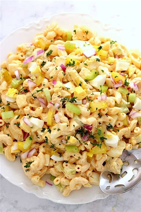 What actually makes this recipe so unique is the broad spectrum of events you can use this for. Deviled Egg Macaroni Salad Recipe - Crunchy Creamy Sweet