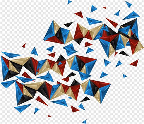 Blue And Red Mosaic Geometry Geometric Shape Euclidean Abstract
