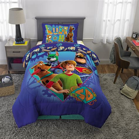 Scoob Scooby Doo Boys Twin Single Comforter And Sheet Set 4 Piece