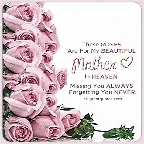 Missing you my dearest mother …today is truly filled with memories of happiness and tears and of birthday celebrations that we have shared all throughout the years, wonderful birthday in heaven mom! Mothers Day Memorial Cards Archives | Mother in heaven, Birthday in heaven mom, Missing mom in ...
