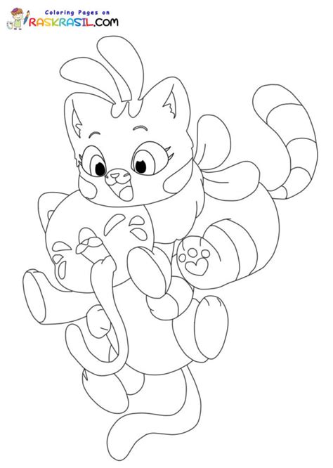 Coloriage Candy Cat Poppy Playtime à Imprimer