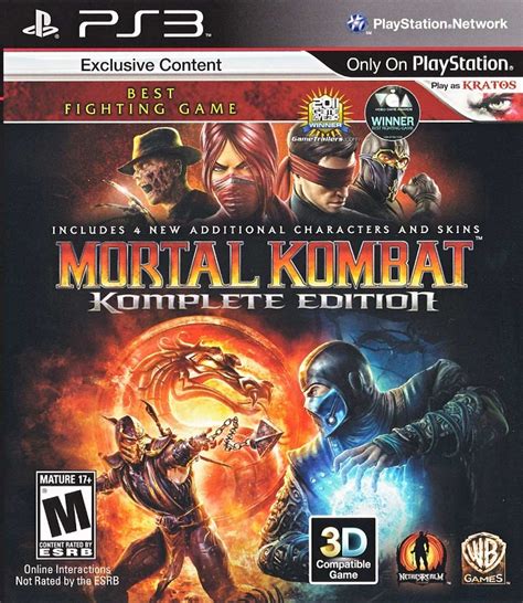 Mortal Kombat Komplete Edition Playstation Game