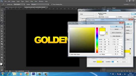 The hex codes of each color are mentioned on the. Text effects, shiny gold (photoshop tutorial) - YouTube