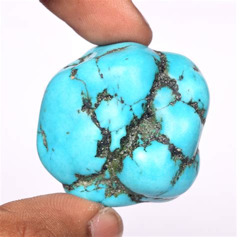 Raw Turquoise Crystal Rough Stone Blue Color Turquoise Etsy