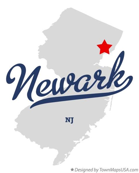 Pdf Map Newark New Jersey