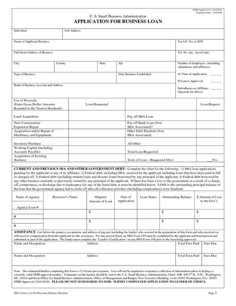 Loan Application Form In Pdf