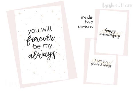 Printable Romantic Greeting Cards Everyday Love