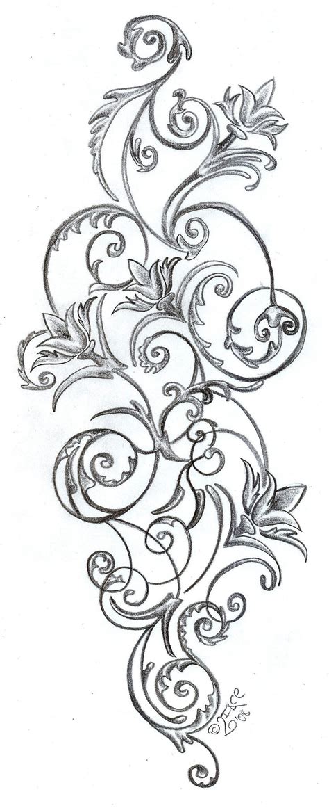 Flowers Ornamentation Design By 2face Tattoo On Deviantart Picture