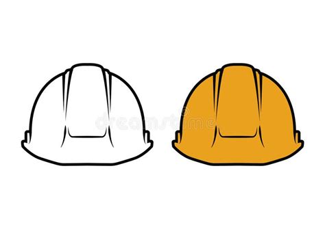 Safety Helmet Engineers Hat Vector Illustration Stock Vector