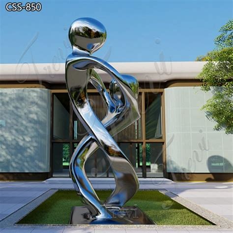 Figure Sculpture Polished Stainless Steel Garden Sculpturestainless