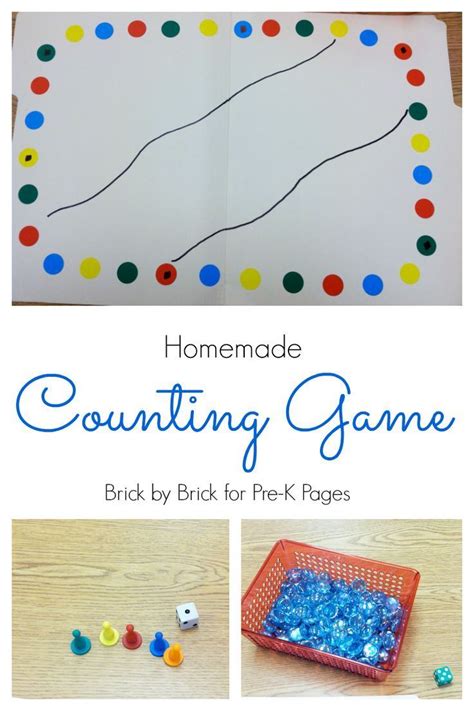 Homemade Counting Game Pre K Pages Math Activities Preschool