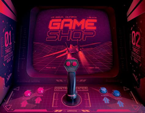 Retro Gaming 80s Synthwave Arcade Flyer Behance