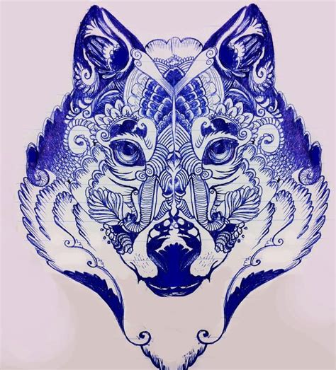 Wolf Pen Sketch By Charlybluecannon On Deviantart Zentangle Art