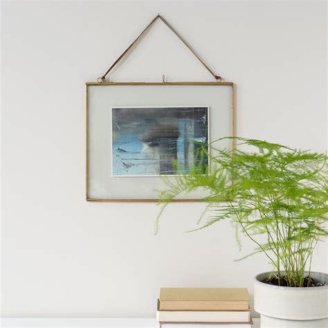 Landscape Hanging Brass Frame 25x20cm Rex London