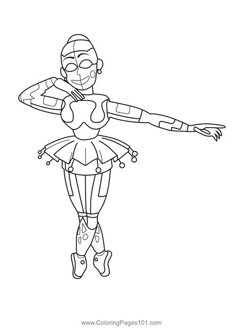 Ballora Fnaf Coloring Page For Kids Free Five Nights At Freddys