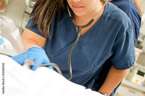 Nurse Assessing Patient Stock Photo Adobe Stock