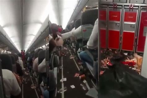 Inside Video Of Spicejet Plane Caught In Severe Turbulence During