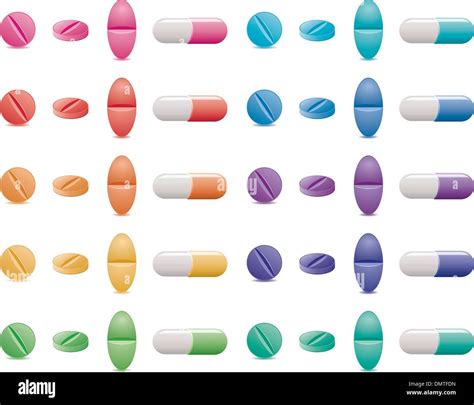 Vector Pills And Capsules Stock Vector Image And Art Alamy