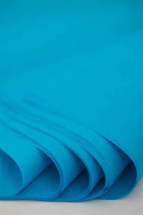 Turquoise Blue Tissue Paper Bulk Tissue Paper 24 Sheets Neon Blue