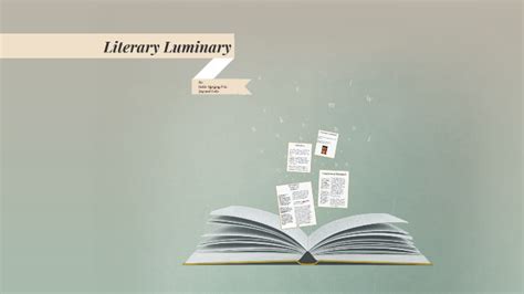 Literary Luminary By Bob Joe