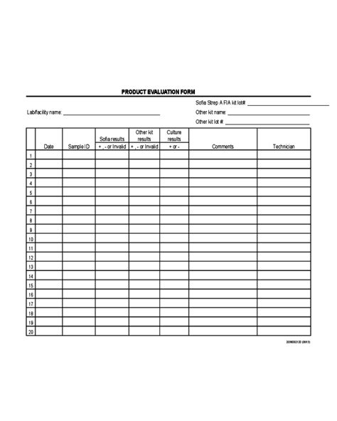 2022 Product Evaluation Form Fillable Printable Pdf And Forms Handypdf