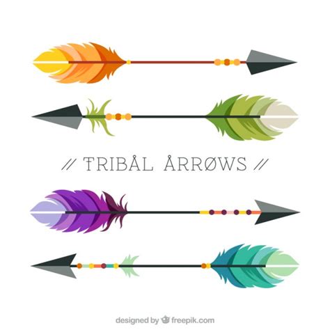 Colorful Tribal Arrows Vector Free Download