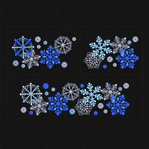 Embroidery Designs Snowflake Embroidery Design Winter Etsy