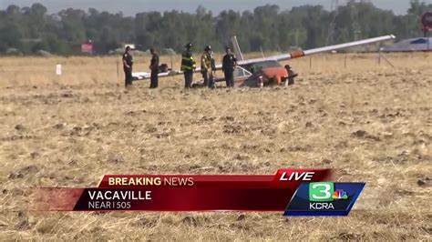 Small Plane Crash Lands In Field Behind Vacaville Home
