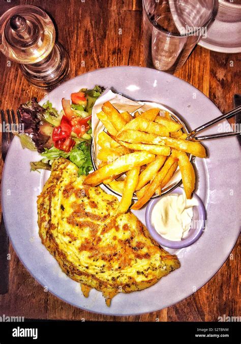 Omelette And Chips High Resolution Stock Photography And Images Alamy