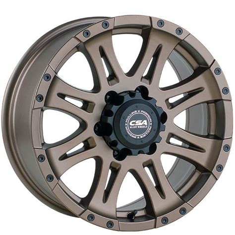 Get road smart by reviewing. CSA Raptor Large Cap Satin Bronze wheels at The Wheel Deal ...