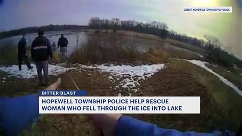 Police Save Woman Who Fell Through Ice In Hopewell Township