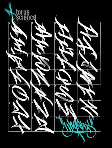 Graffiti Letters Handstyle Procreate Stamps Work Book Torus Ink