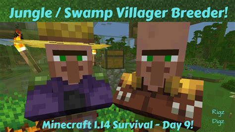 Minecraft 114 Survival Jungle Swamp Villager Breeder And Panda