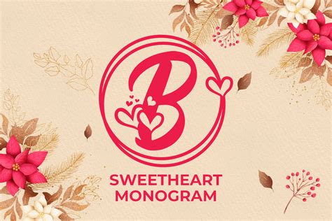 Sweetheart Monogram Font By Nurfdesigns · Creative Fabrica