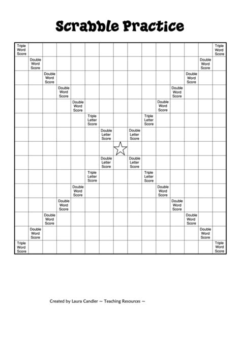 Scrabble Practice Board Printable Pdf Download