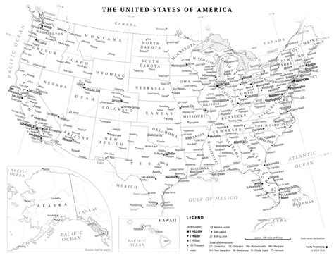 United States Printable Map Printable United States Map With Scale