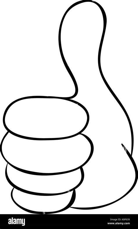Hand Thumb Up Cartoon Vector Symbol Icon Design Beautiful Illustration