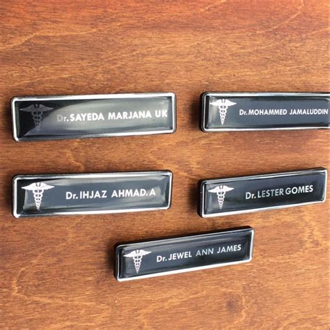 Acrylic Custom Doctor Name Badges Size 3 X 075 Inch Rs 250 Piece