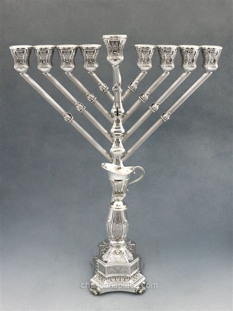 Kordova Rambam Chabad Sterling Silver Menorah 21 The Chassans Place