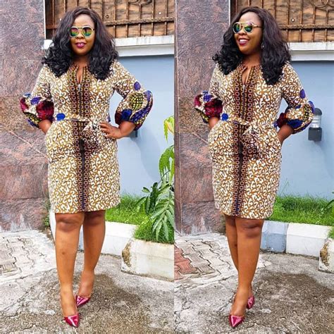 Latest Short Gown Ankara Styles For African Ladies