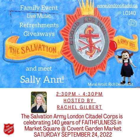 Salvation Army 140th Anniversary Concert Covent Garden Market