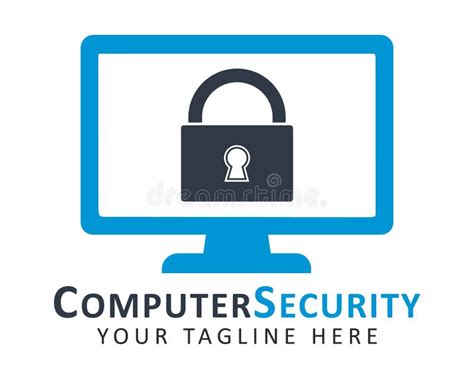 Computer Security Logo Stock Vector Illustration Of Protect 146228847