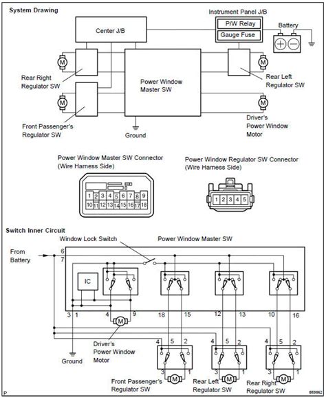 Power Window Switch Wiring Diagram Toyota