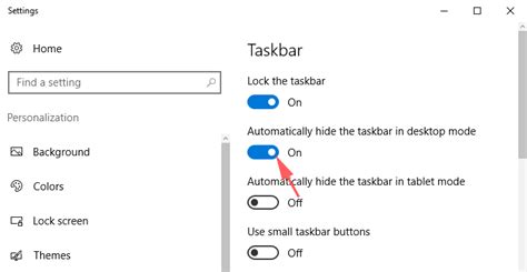 How To Auto Hide Taskbar In Windows 10