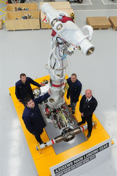 The A350 Xwbs First Main Landing Gear Set Is Delivered To