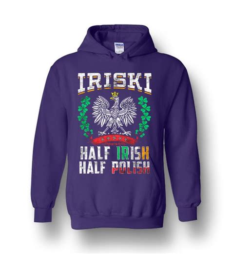 Iriski Half Irish Half Polish Heavy Blend Hoodie