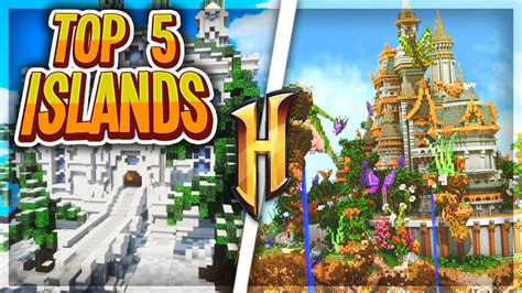 Top 5 Minecraft Hypixel Skyblock Islands Tours Youtube